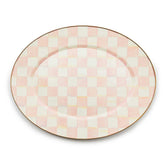 MacKenzie-Childs Rosy Check Large Oval Platter