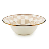 Mocha Check Serving Bowl by MacKenzie-Childs