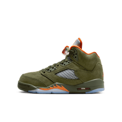 Big Kids' Air Jordan 5 Retro "Olive"