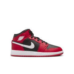 Big Kids' Air Jordan 1 Mid "Gym Red Black White"