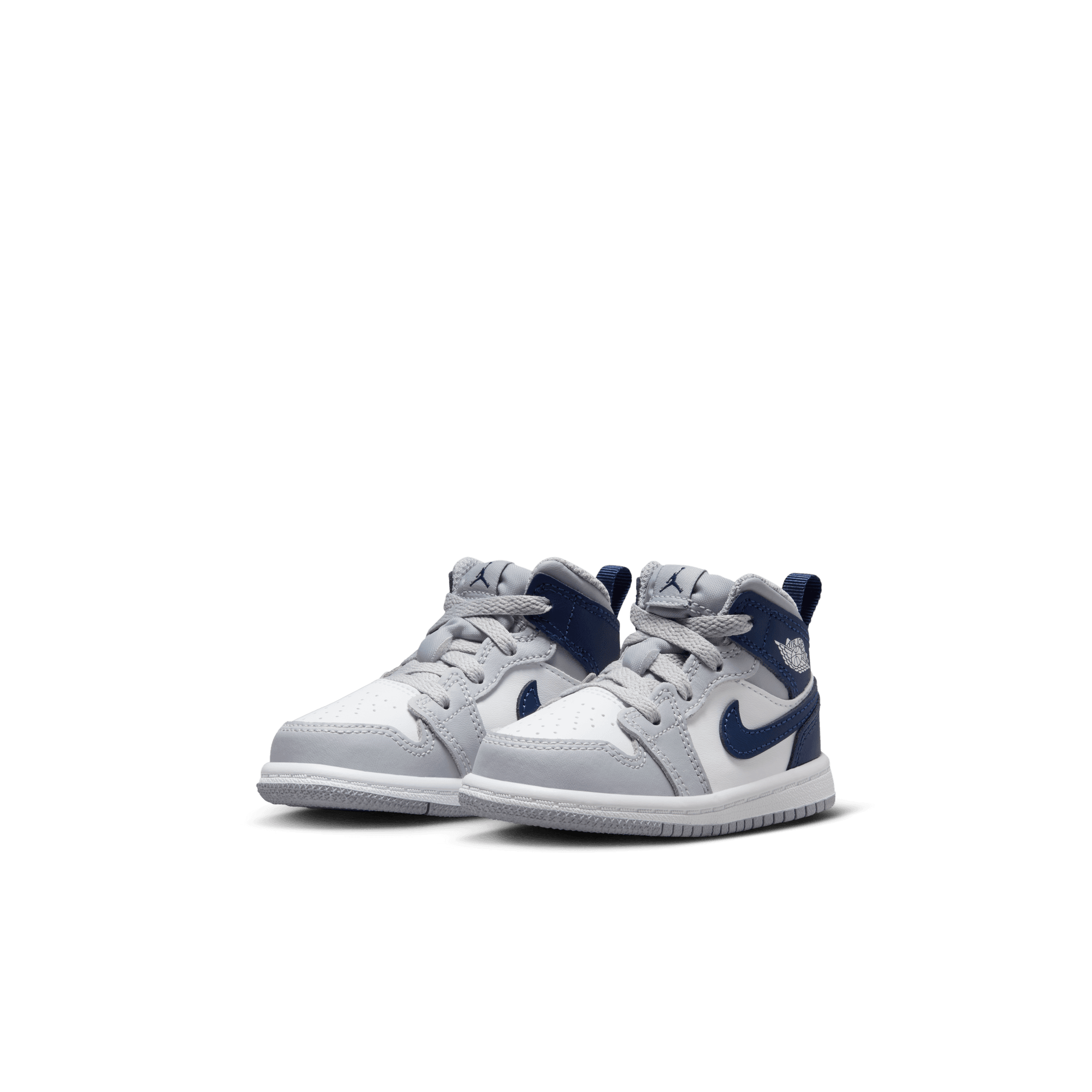 Baby/Toddler Jordan 1 Mid "Wolf Grey Midnight Navy"