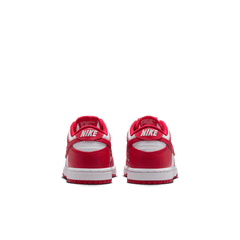 Little Kids' Nike Dunk Low "White University Red"