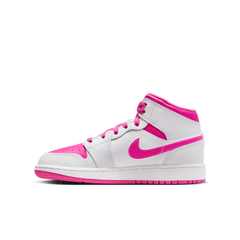 Big Kids' Air Jordan 1 Mid "Fire Pink"
