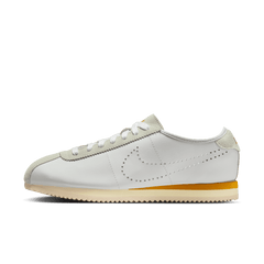 Women's Nike Cortez Leather "White Bronze Perforated Swoosh"