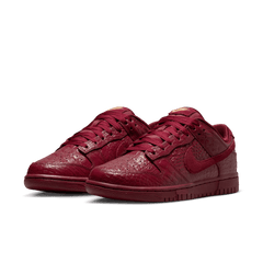 Women's Nike Dunk Low "Team Red Croc"