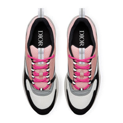 Dior B22 Pink White Black Calfskin Trainer