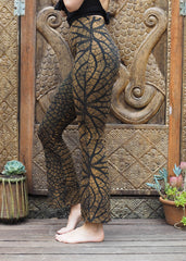 Leaf Bell Bottoms - Mustard