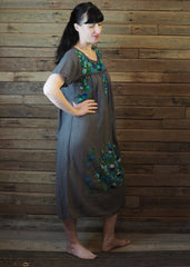 Long Frida Dress Charcoal