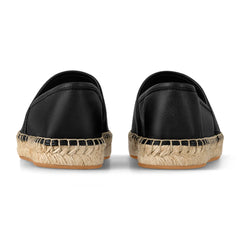 Louis Vuitton Starboard Leather Black Espadrilles