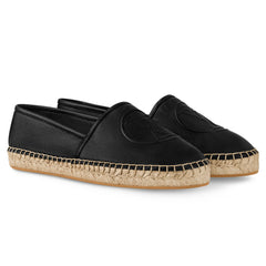 Louis Vuitton Starboard Leather Black Espadrilles