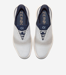 Men's 6.ZERØGRAND Laser Quick-On Oxfords-Harbor Mist-Navy Blazer-Ivory