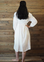 Mexicana Loose Dress Cream