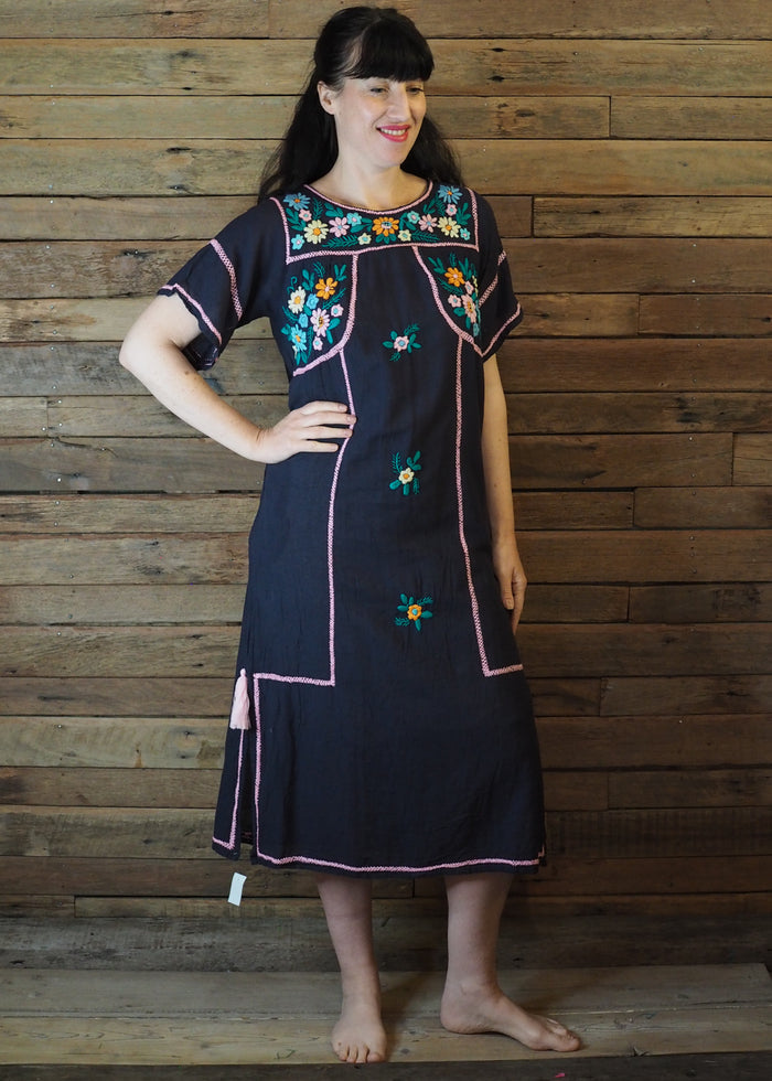 Romina Maxi Dress in Navy