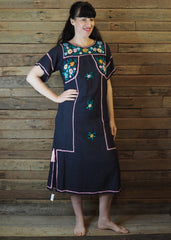 Romina Maxi Dress in Navy