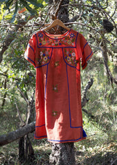 Romina Mini Dress in Rust