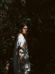 Romina Mini Dress in Wild Flower White