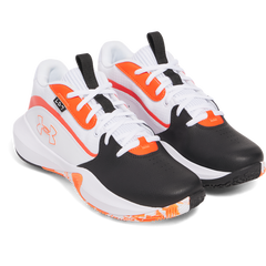 Men's/Women's Under Armour Lockdown 7 Basketball Shoes "White Black Ares Red"