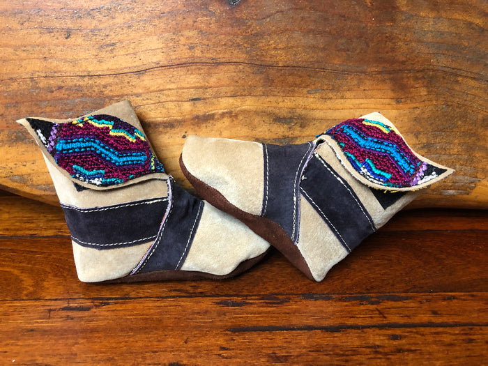 Size 19 Baby Ninja Boots - Grey, Black, Blue and Crimson