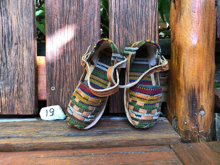 Size 19 Kid's Huarache Sandals - Rainbow