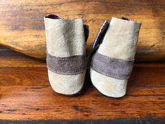 Size 21 Baby Ninja Boots - Tan, Brown, Crimson Aztec