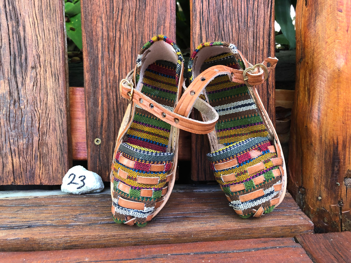 Size 23 Kid's Huarache Sandals - Rainbow