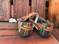 Size 23 Kid's Huarache Sandals - Rainbow
