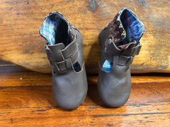 Size 25 Kids Adventure Boots - Zigzags on Brown