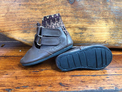Size 25 Kids Adventure Boots - Zigzags on Brown
