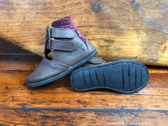 Size 27 Kids Adventure Boots - Burgundy on Brown