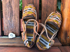 Size 32 Kid's Huarache Sandals - Mustard