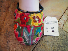 Size 39 Ballerina Sandals - Bright Flower Garden