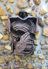 Small Funky Tee - Snakeskin - Light Brown