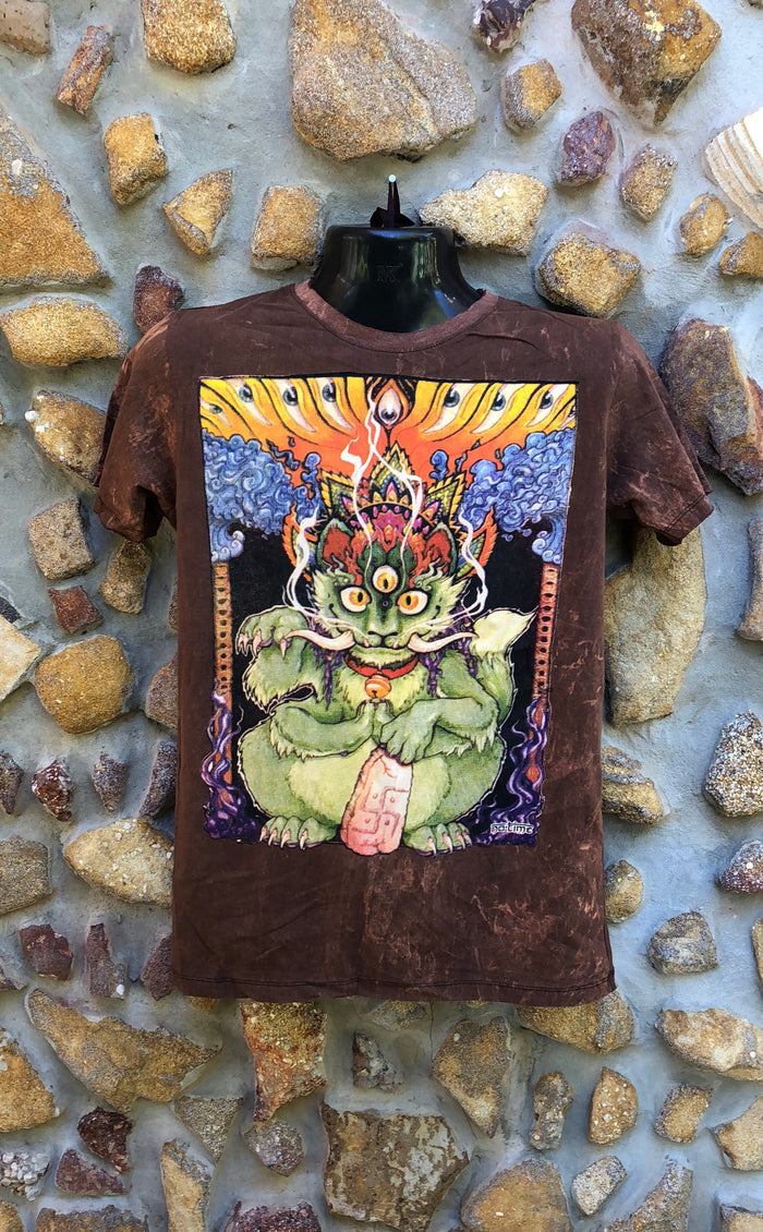 Small Funky Tee - Wild Cat - Brown