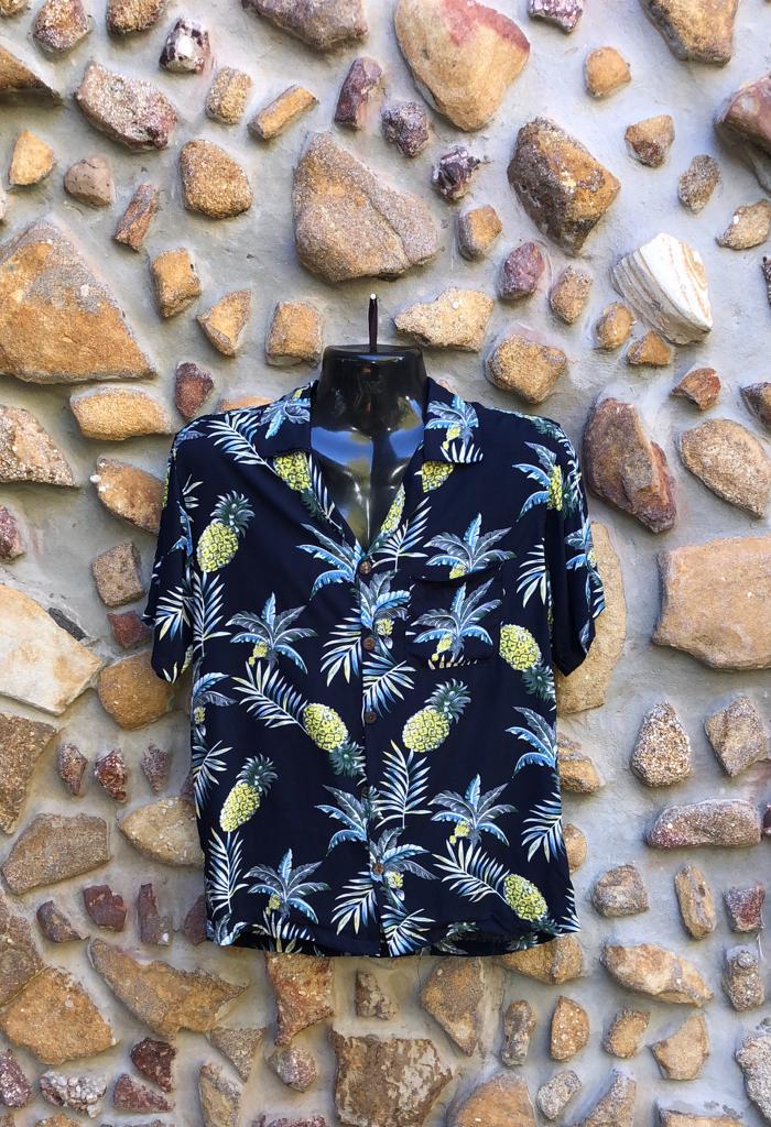 Small Love Shirt - Pineapples on Navy
