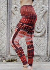 Tie dye Leggings- Rust Rivers