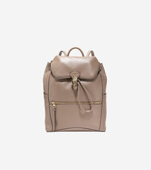 Women's Alexandria Flap Medium Backpack-Irish Coffee