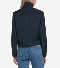 Women's Bomber Style Jacket-Navy
