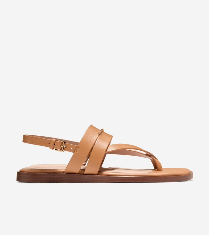 Women's Go-To Estella Flat Thong Sandals-Biscuit