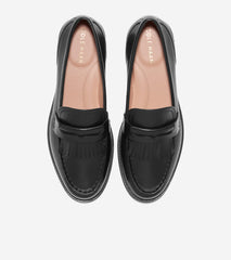 Women's Stassi Kiltie Loafers-Black