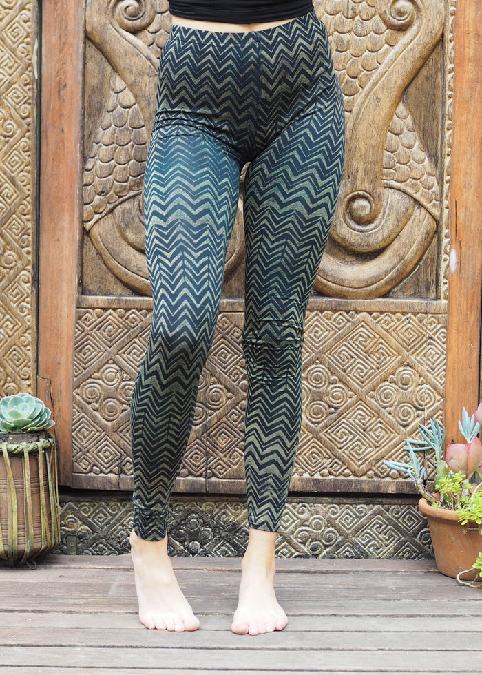 Zigzag Leggings - Mustard