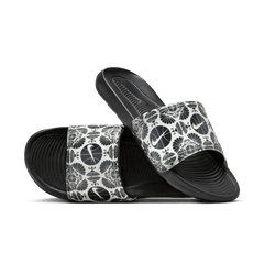 Men's Nike Victori One Printed Slides "Printed Black White"