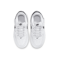 Little Kids' Nike Force 1 Low EasyOn "White Black"