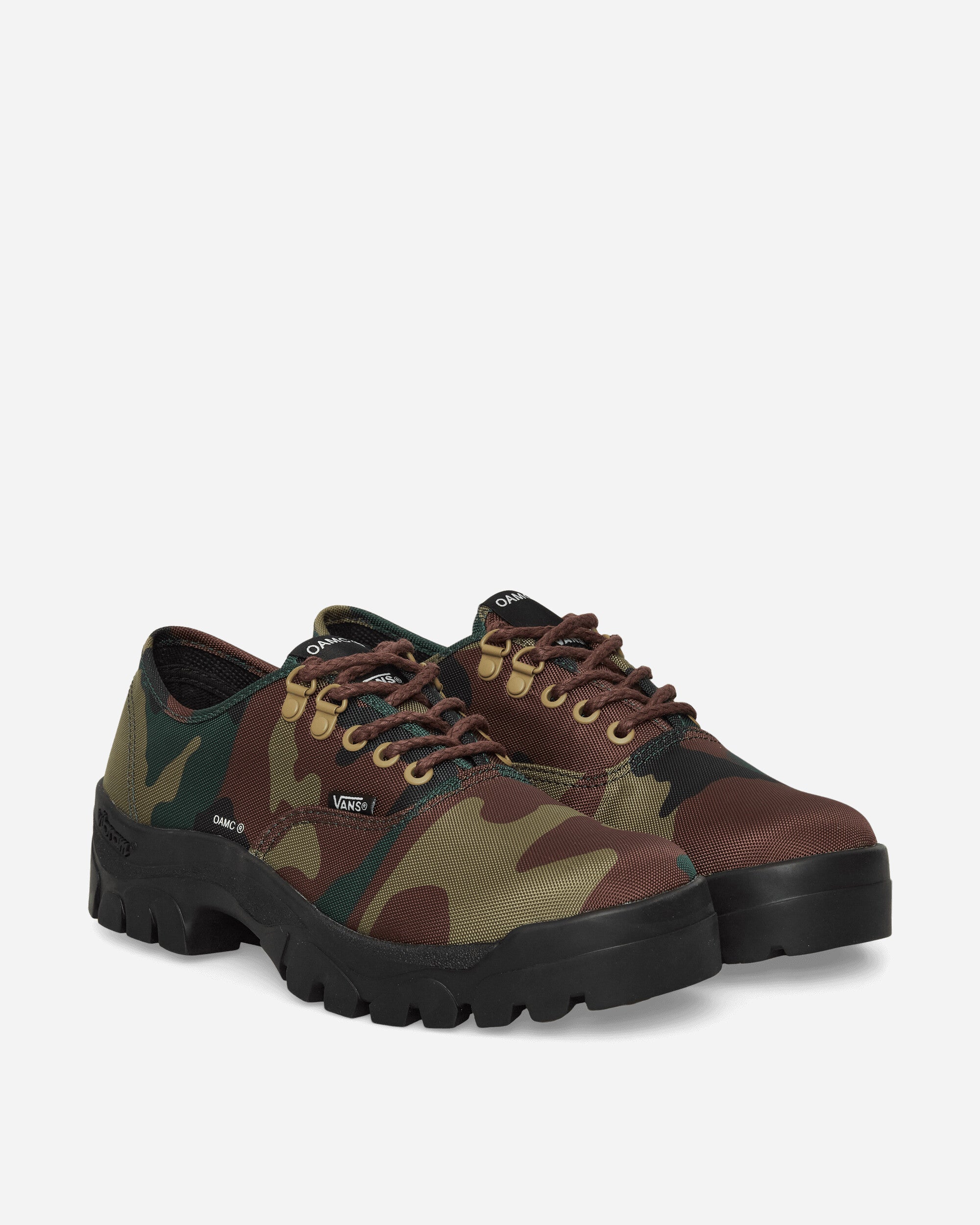OAMC Authentic Oxford Sneakers Woodland Camo Green