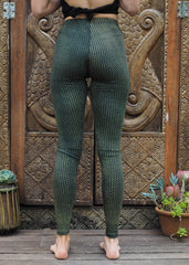 Beehive Leggings - Forest Green