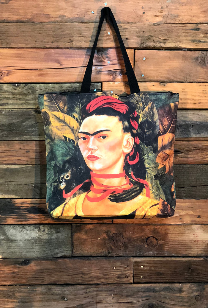 Frida Bag-Monkey and Red Ribbon
