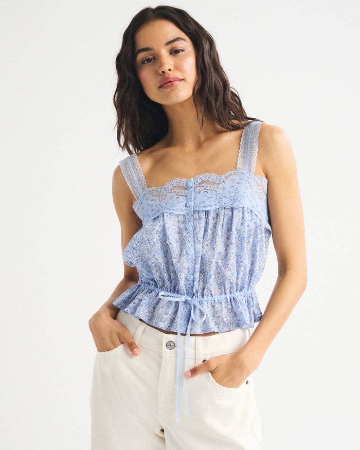 Blue FloralPatternA399 / M