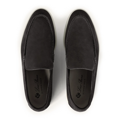 Loro Piana Summer Walk Suede Caviar Loafers