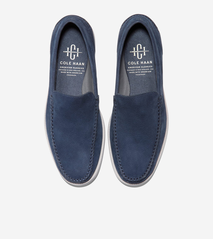 Men's American Classics Hampton Loafers-Navy Blazer-Ancient Scroll