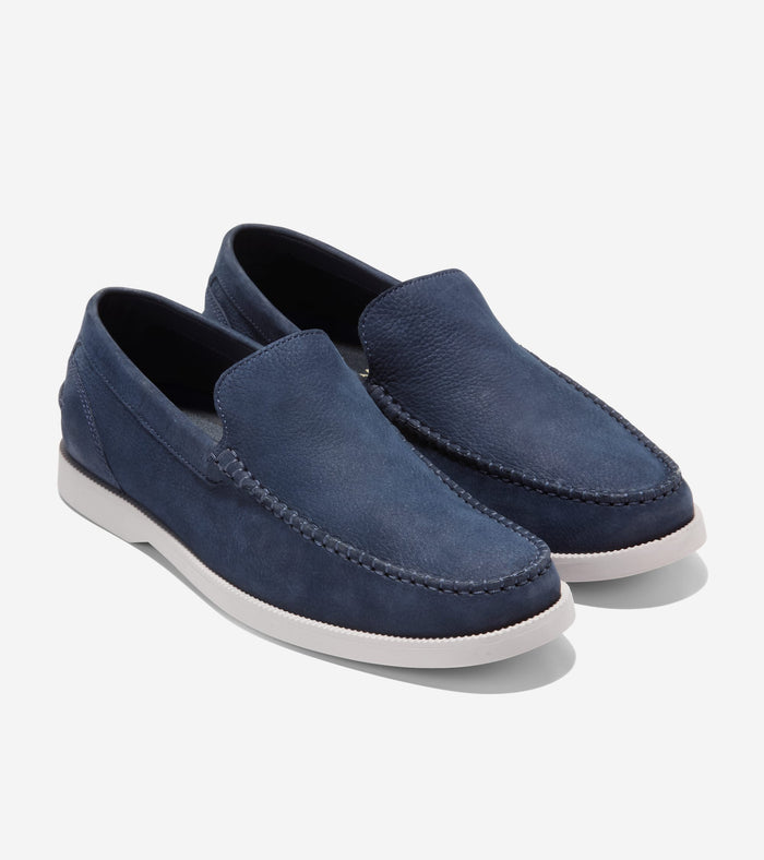 Men's American Classics Hampton Loafers-Navy Blazer-Ancient Scroll