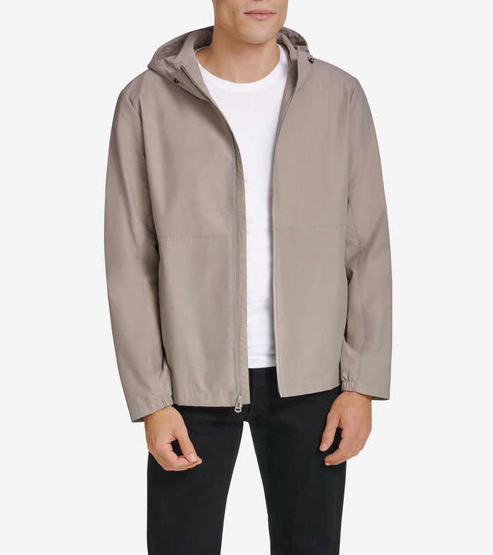 Men's Packable Running Rain Jacket-Khaki